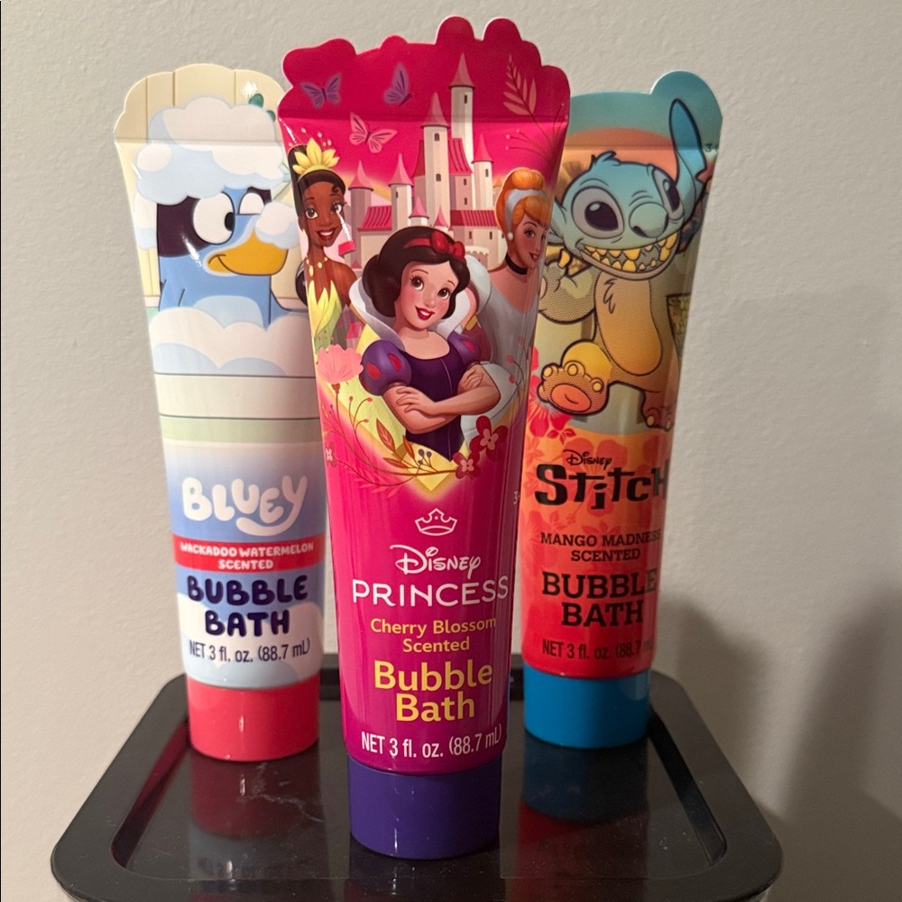 One Travel size kids bubble bath 3oz